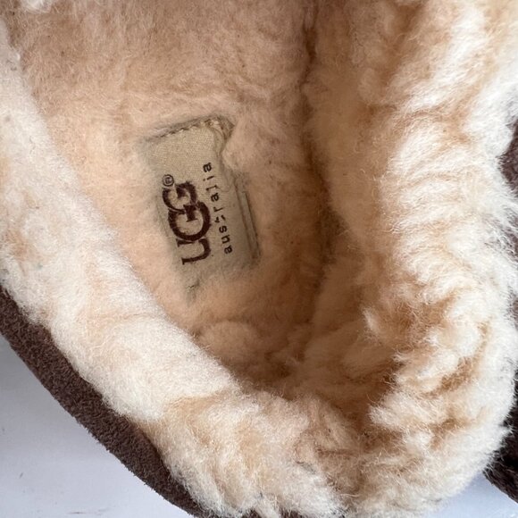 Ugg Loafer Men 10 Slipper Suede Leather Shoe Sheepskin Lining Comfort Core Ex main image 7